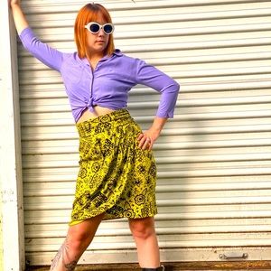 Vintage NEXX Purple Silk Button Up Shirt - Large